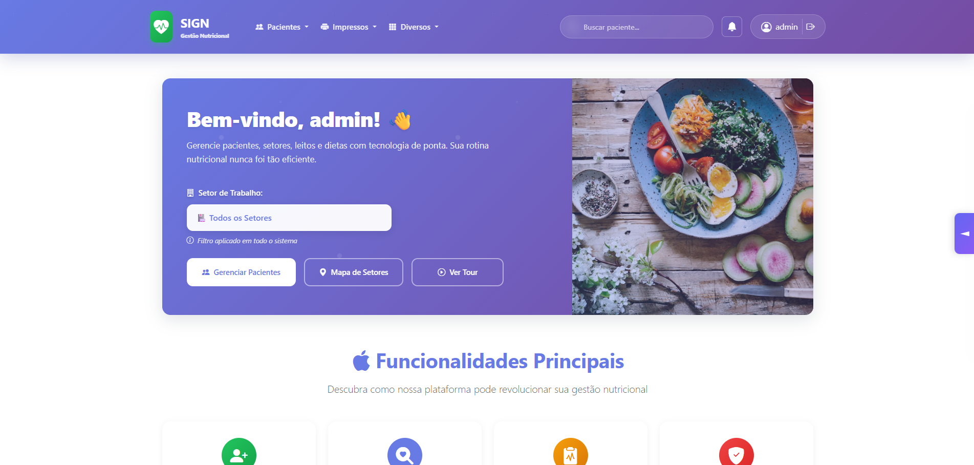 SIGN - Sistema Integrado de Gestão Nutricional